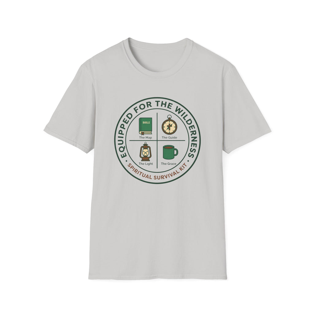 Equipped For The Wilderness - Spiritual Survival Kit T-Shirt