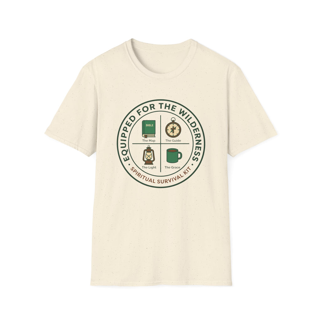 Equipped For The Wilderness - Spiritual Survival Kit T-Shirt