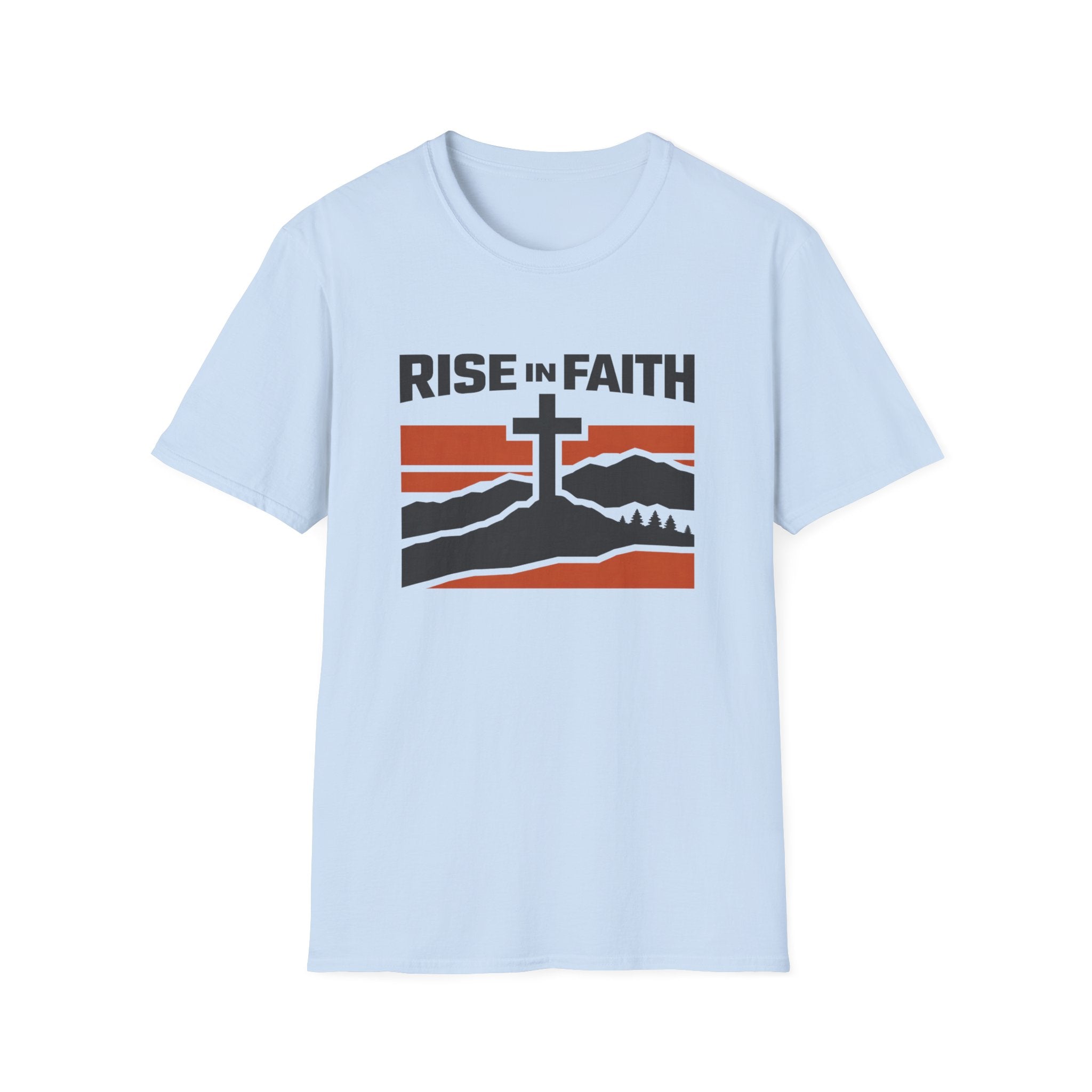 Rise In Faith Outdoor Camping Fishing T-Shirt For The Faithful