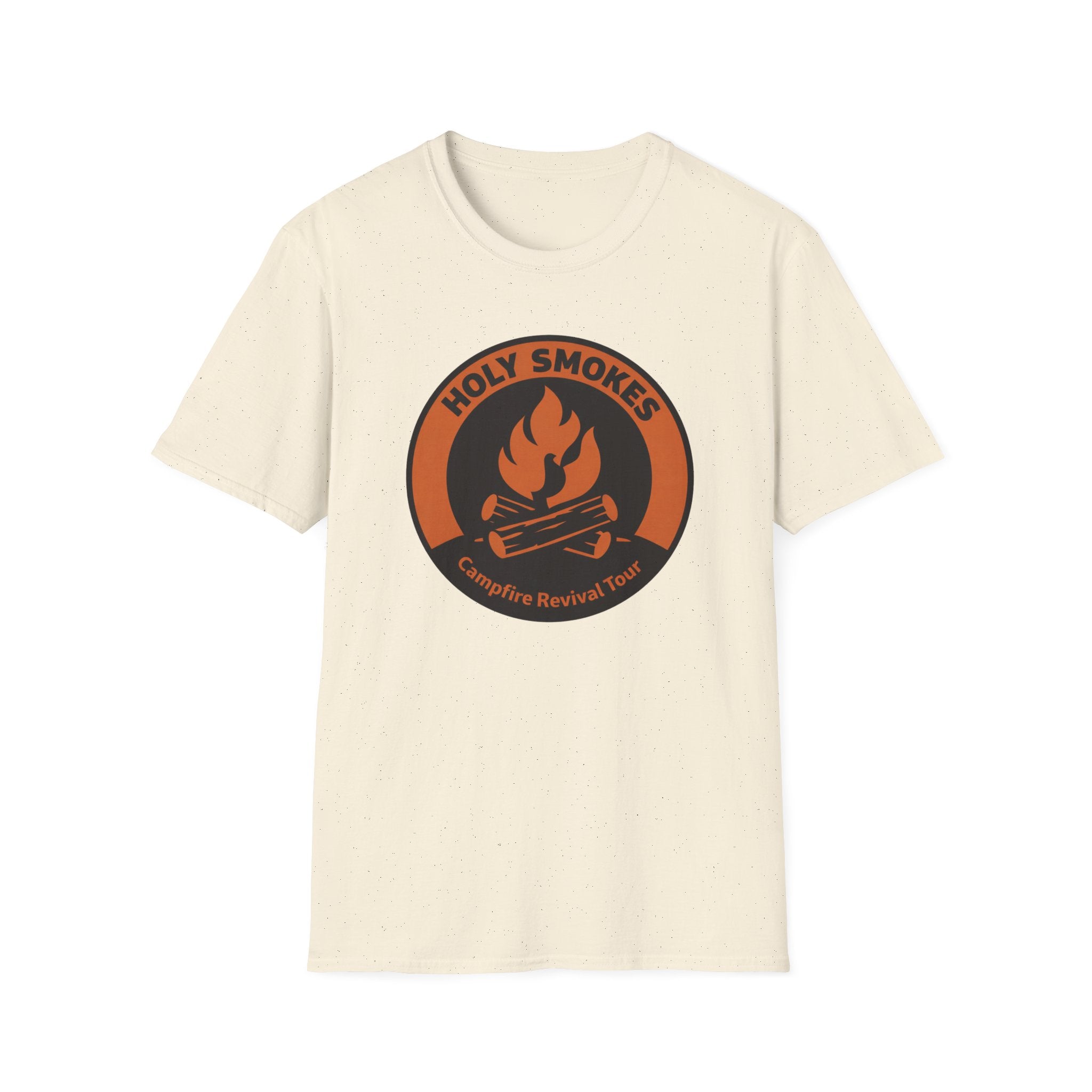 Holy Smokes Campfire Revival Tour Outdoor Camping Hiking T-Shirt Designed For The Faithful