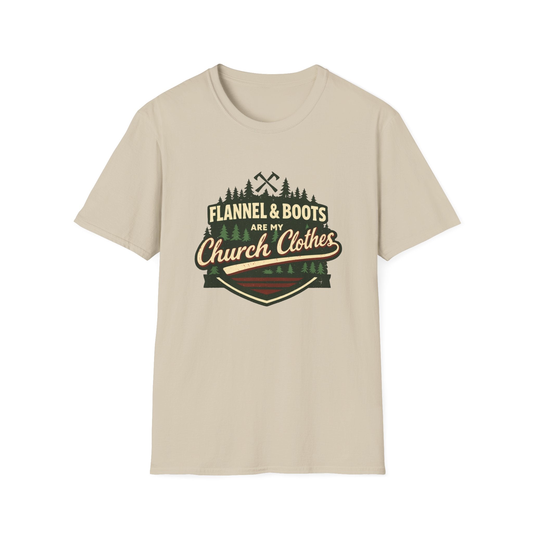 Flannel and Boots Are My Church Clothes T-Shirt