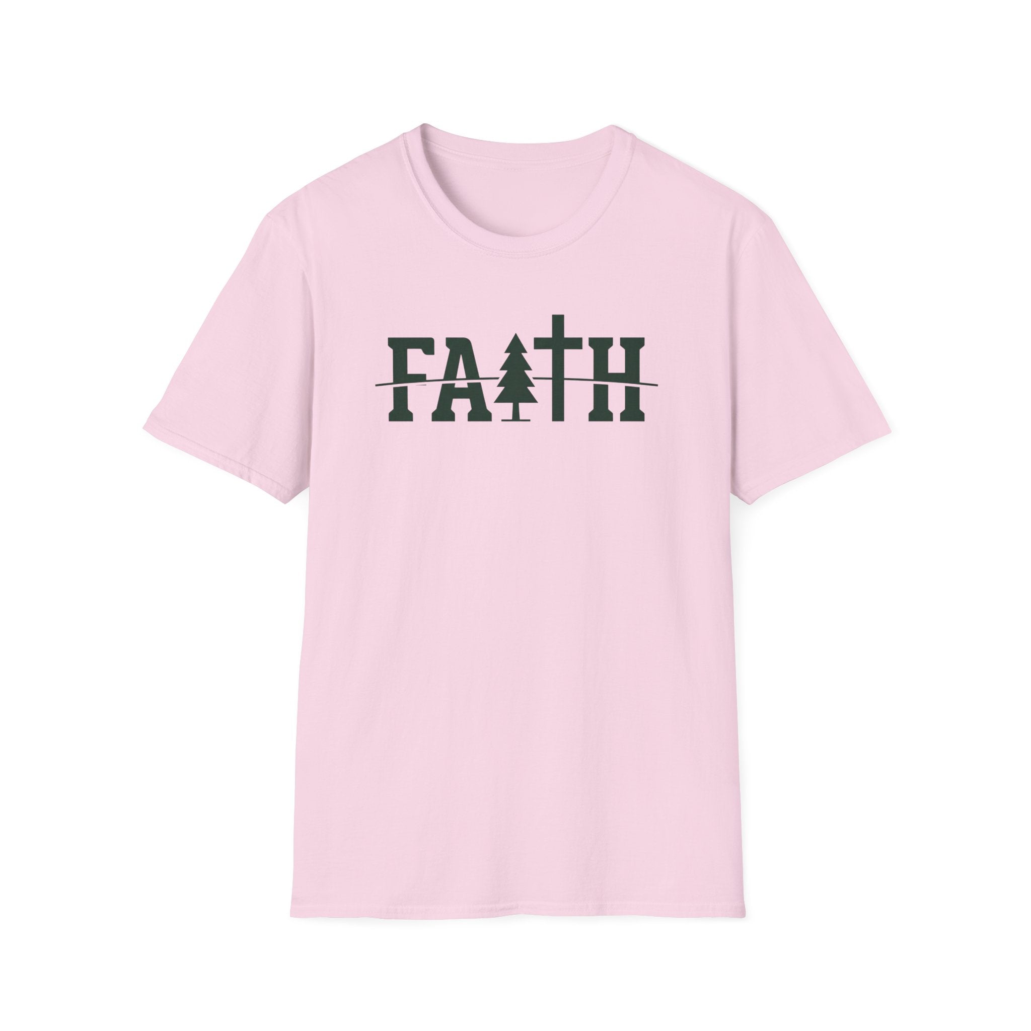 "FAITH" Outdoor Hiking Camping Fun T-Shirt Designed For The Faithful