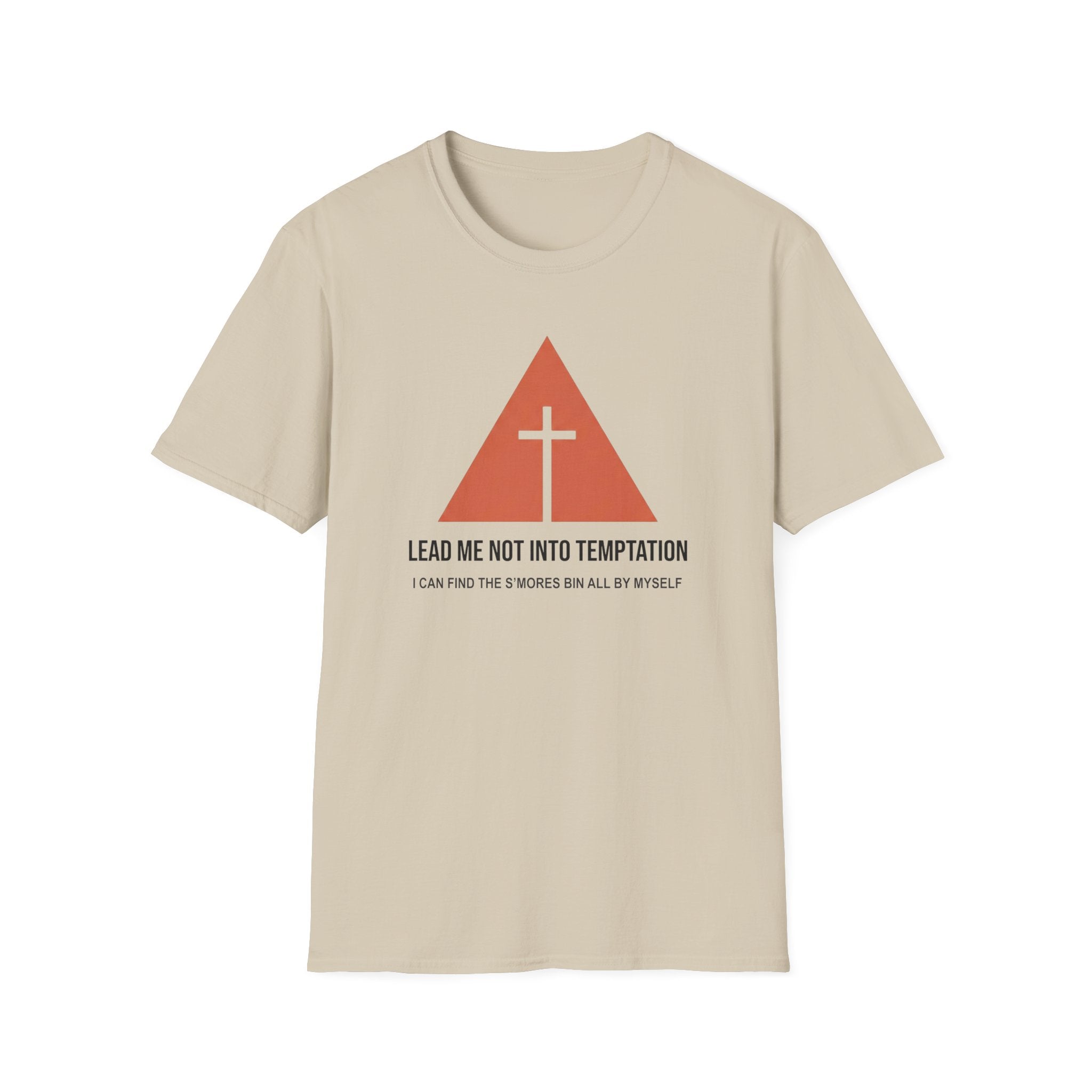 Lead Me Not Into Temptation Funny Outdoor Hiking Camping T-Shirt Designed For The Faithful