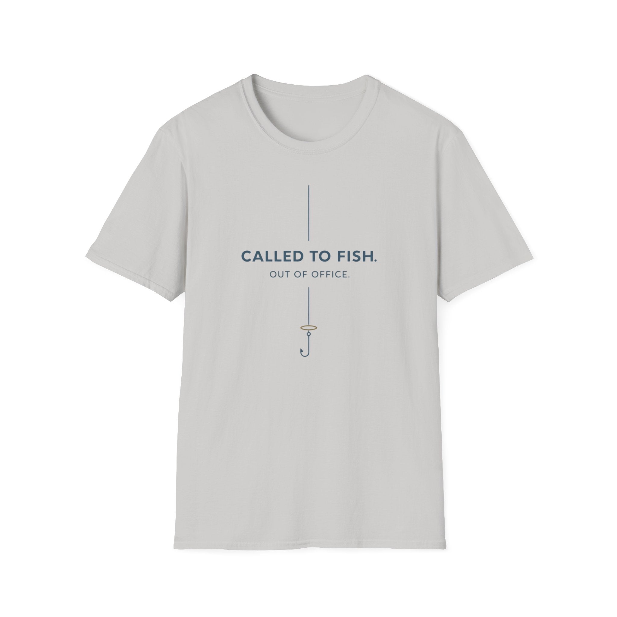 Called To Fish, Out Of Office Funny Outdoor Fishing Camping T-Shirt Designed For The Faithful