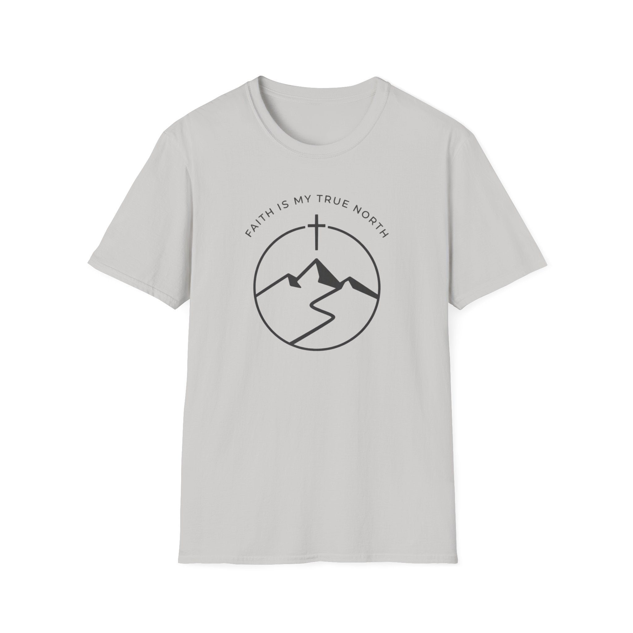 Faith Is My True North Outdoor Camping Hiking T-Shirt Designed For The Faithful In Heart and Soul