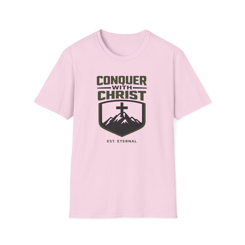 Conquer With Christ Est. Eternal Outdoor T-Shirt