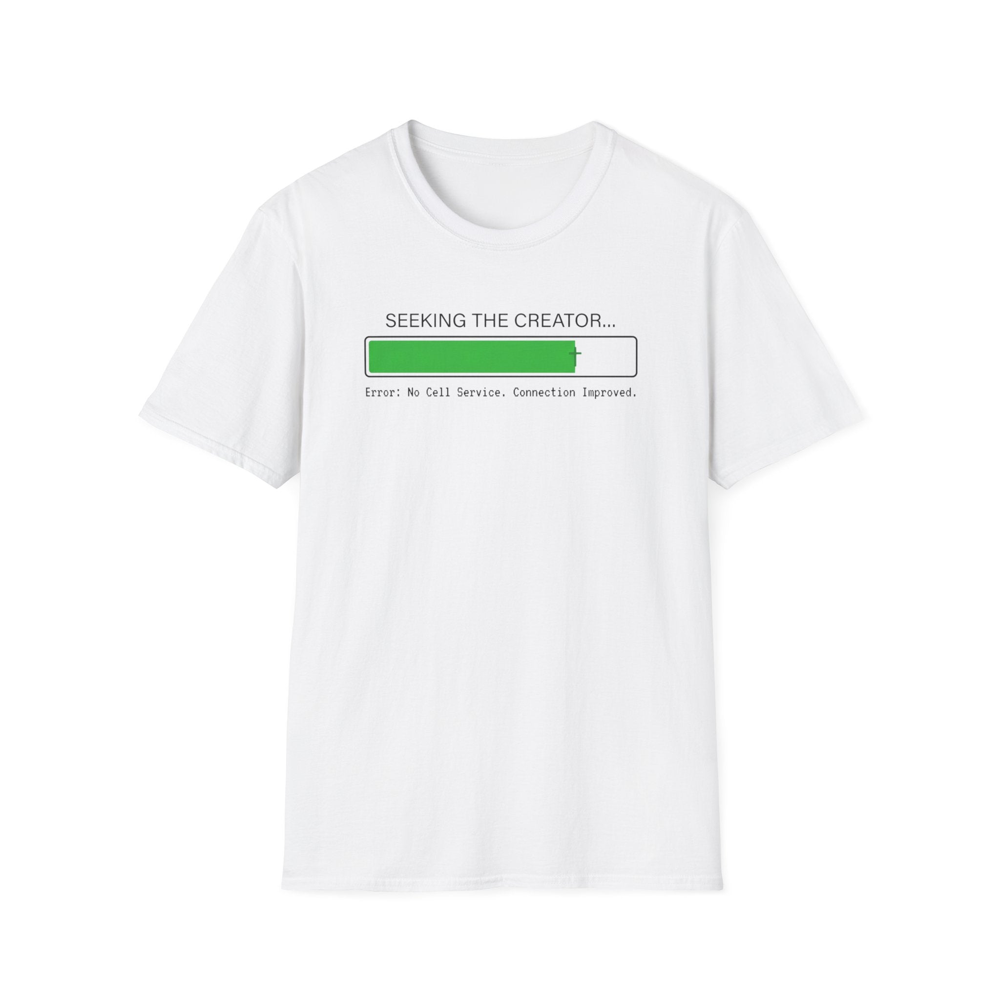 Seeking The Creator... Funny Outdoor Camping T-Shirt Designed For The Faithful