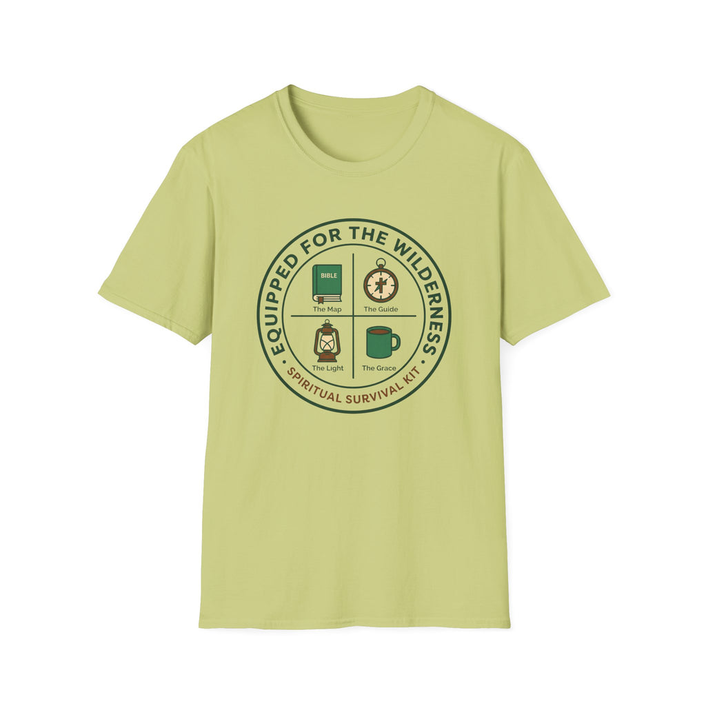 Equipped For The Wilderness - Spiritual Survival Kit T-Shirt