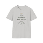 Blessed And Bug Bitten Outdoor Camping Hiking T-Shirt Designed For The Faithful