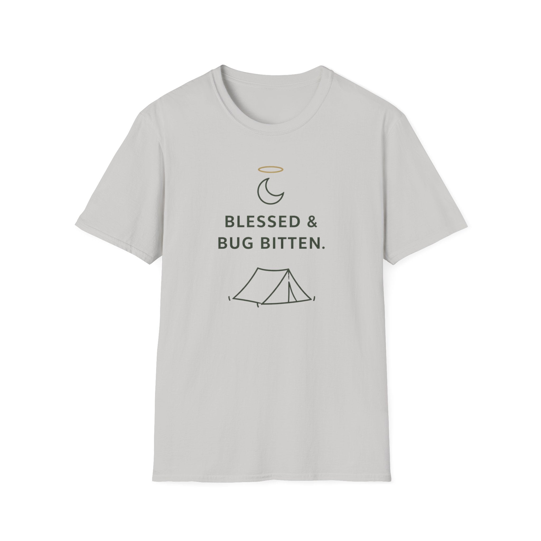 Blessed And Bug Bitten Outdoor Camping Hiking T-Shirt Designed For The Faithful