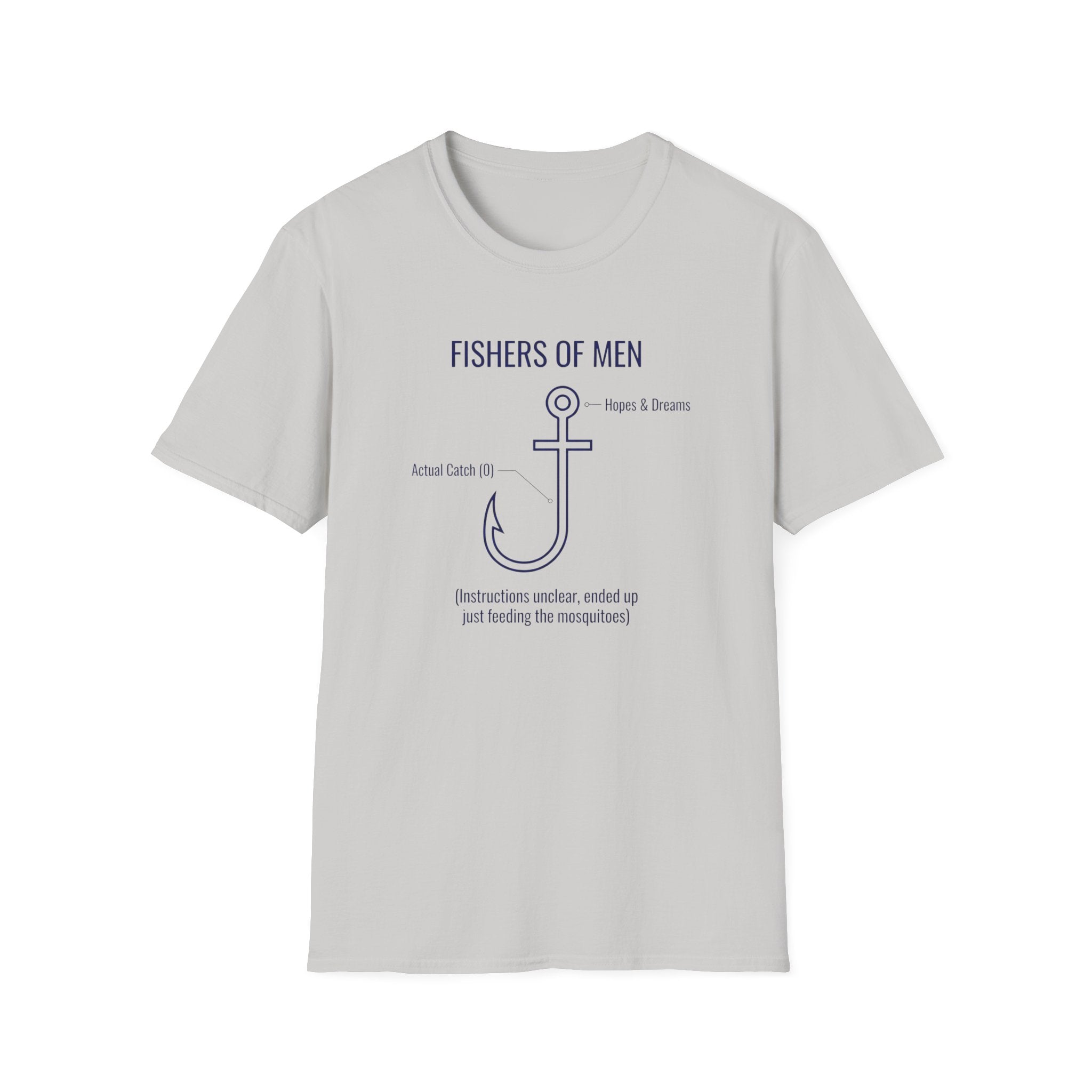 Fishers Of Men, Instructions Unclear Funny Outdoor Fishing Camping T-Shirt Designed For The Faithful
