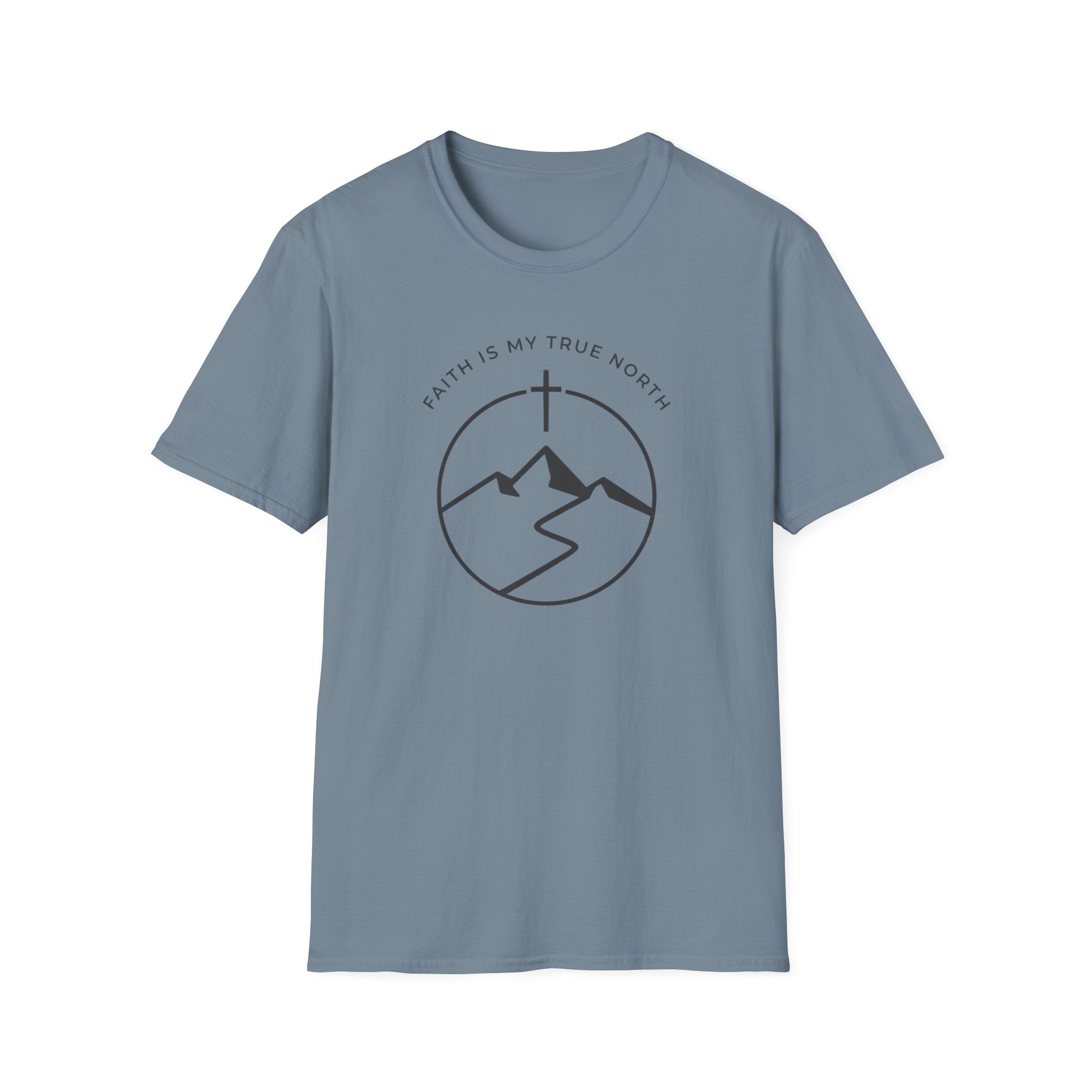 Faith Is My True North Outdoor Camping Hiking T-Shirt Designed For The Faithful In Heart and Soul