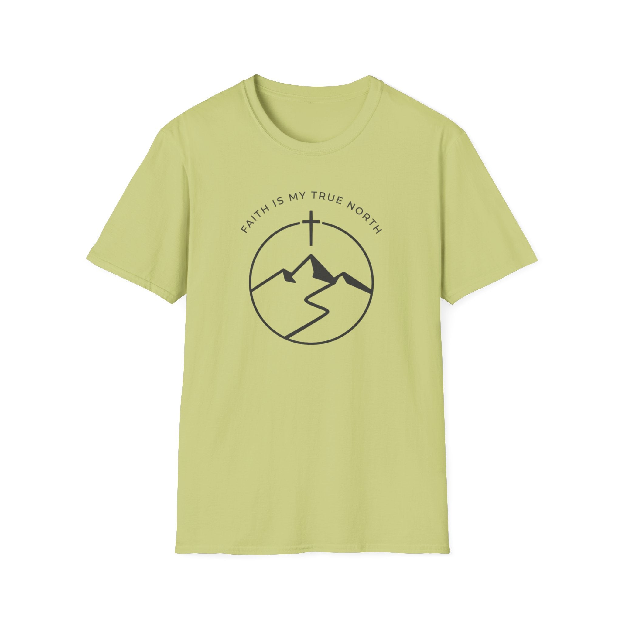 Faith Is My True North Outdoor Camping Hiking T-Shirt Designed For The Faithful In Heart and Soul