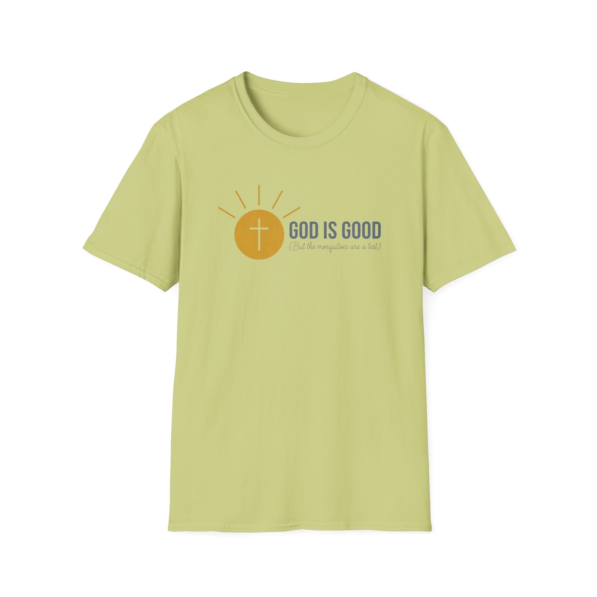 God Is Good, But The Mosquitoes Are A Test Outdoor Camping T-Shirt Designed For The Faithful
