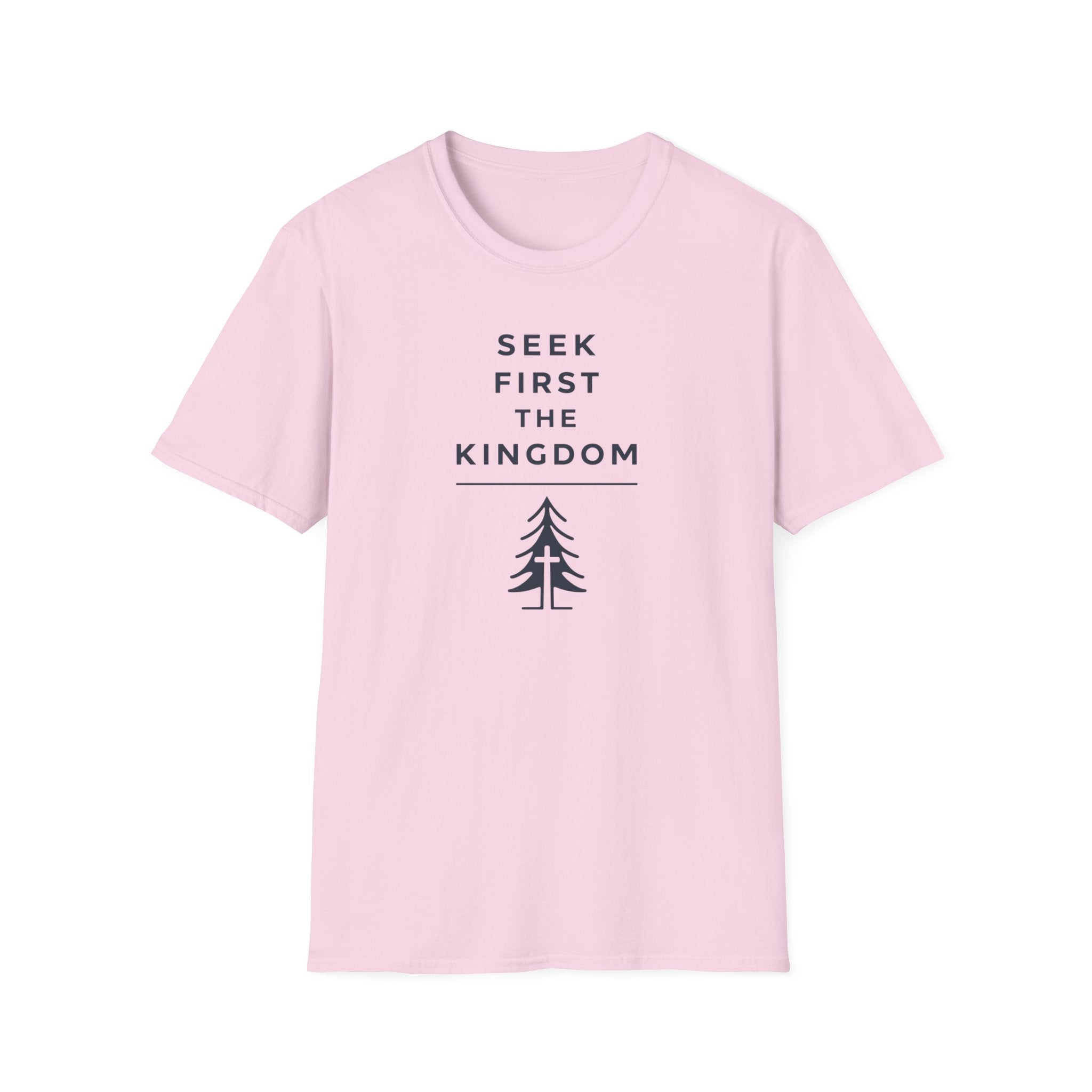 Seek First The Kingdom Hiking Camping T-Shirt Designed For The Faithful