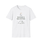 Blessed And Bug Bitten Outdoor Camping Hiking T-Shirt Designed For The Faithful