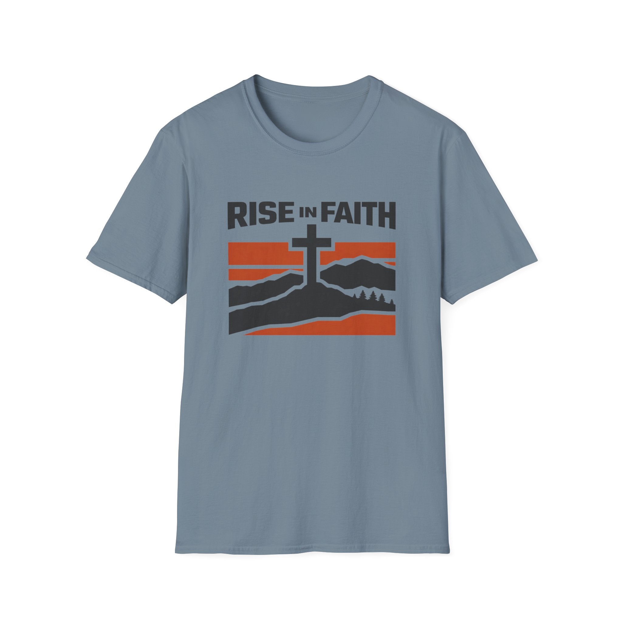 Rise In Faith Outdoor Camping Fishing T-Shirt For The Faithful