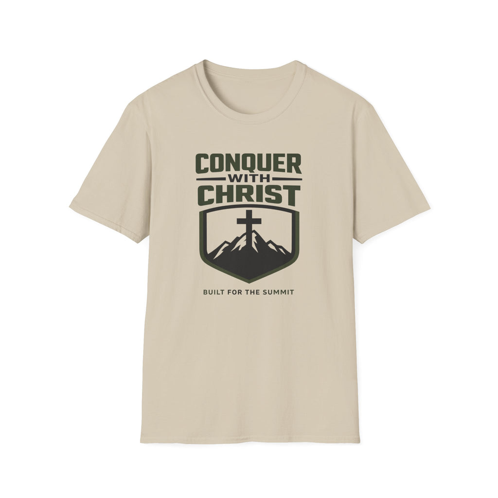 Conquer With Christ - Built For The Summit T-Shirt