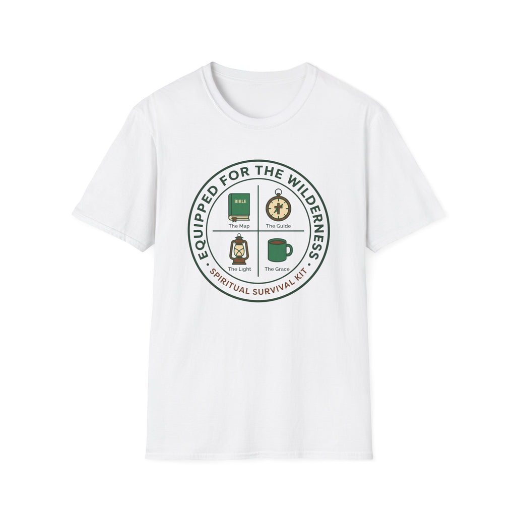 Equipped For The Wilderness - Spiritual Survival Kit T-Shirt