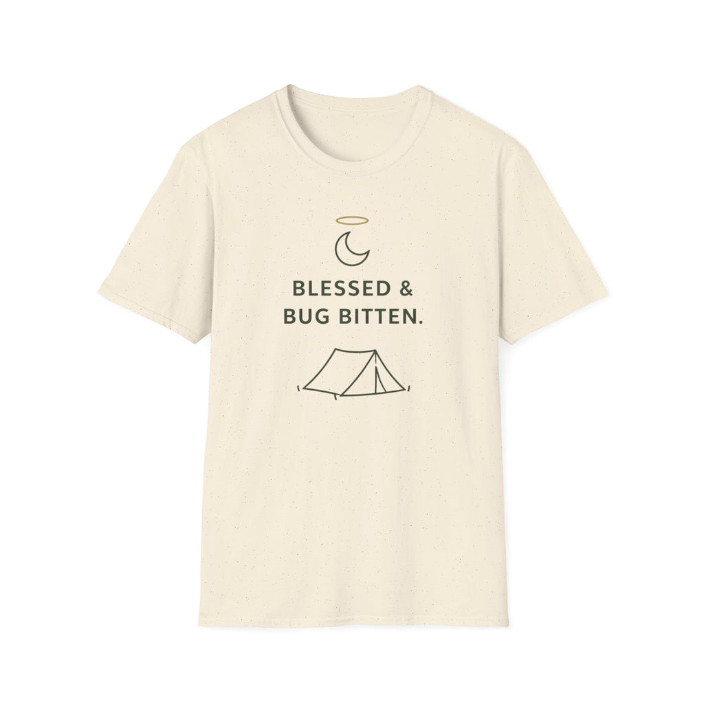 Blessed And Bug Bitten Outdoor Camping Hiking T-Shirt Designed For The Faithful