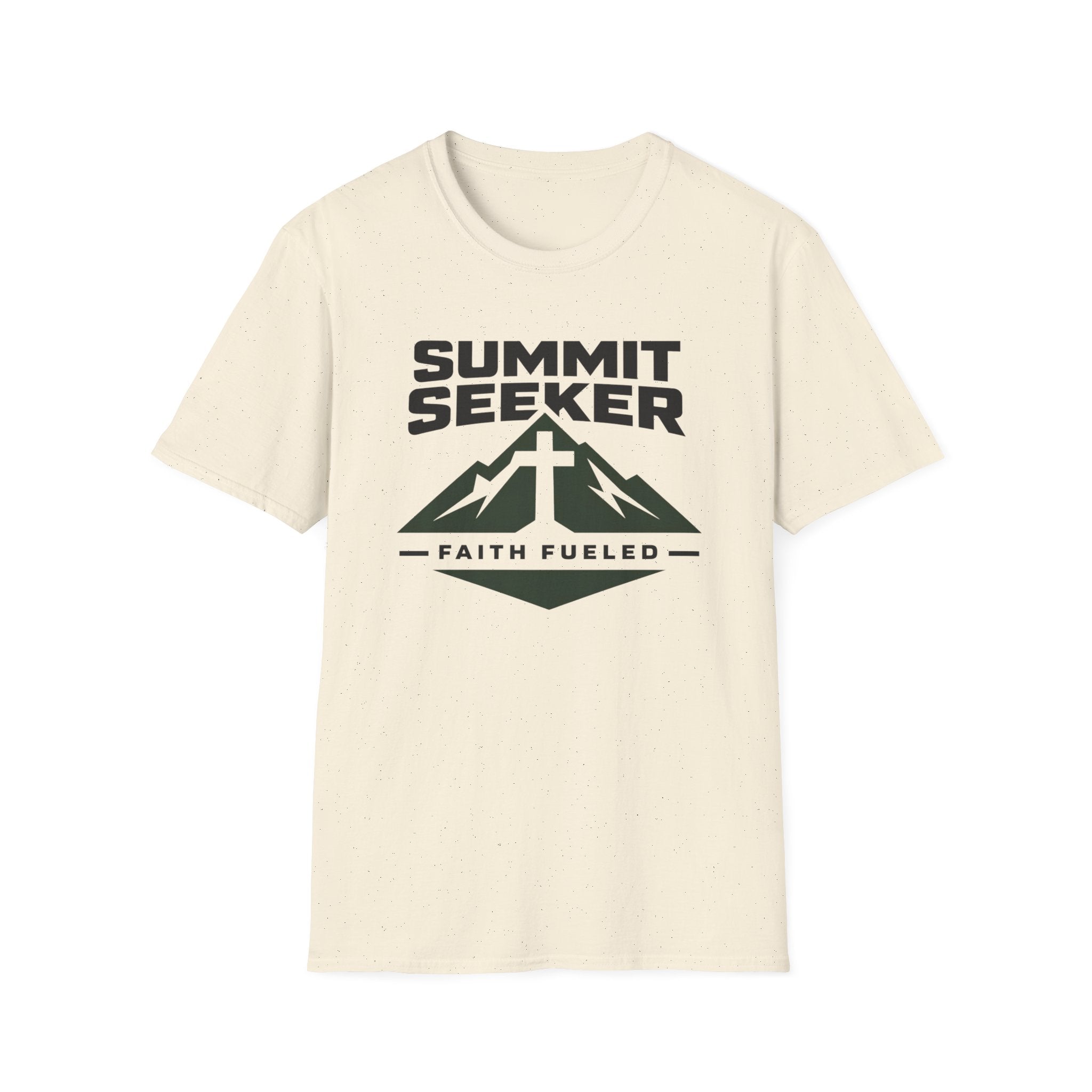 Summit Seeker Faith Fueled Outdoor Camping Hiking T-Shirt Designed For The Faithful