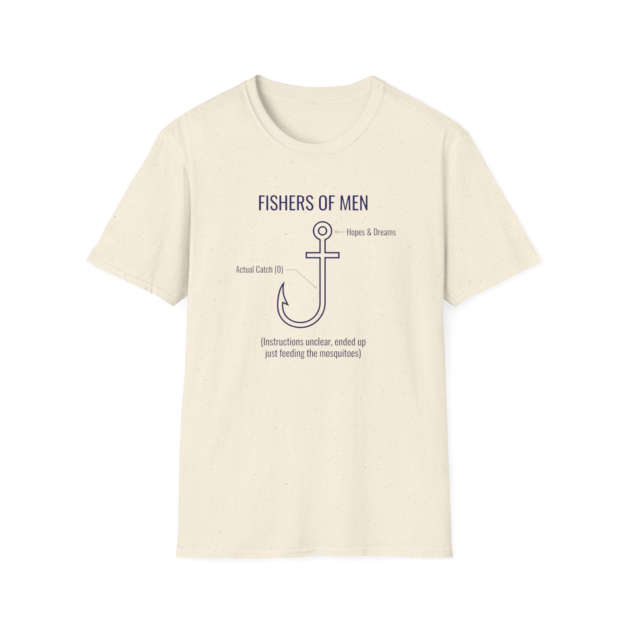 Fishers Of Men, Instructions Unclear Funny Outdoor Fishing Camping T-Shirt Designed For The Faithful