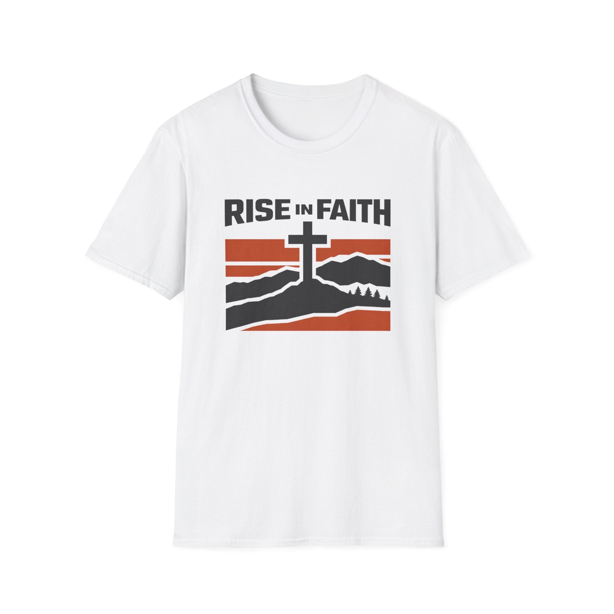 Rise In Faith Outdoor Camping Fishing T-Shirt For The Faithful
