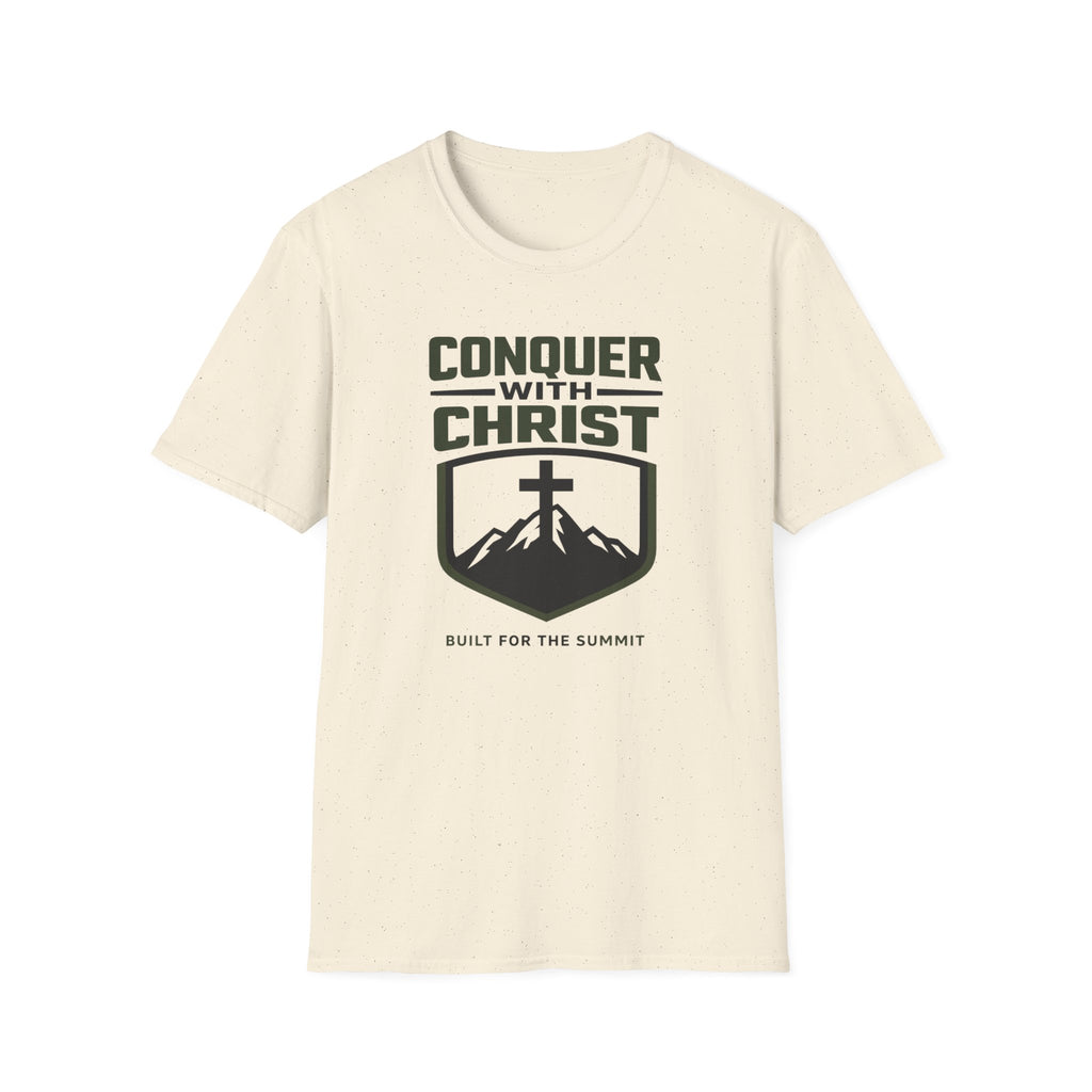 Conquer With Christ - Built For The Summit T-Shirt