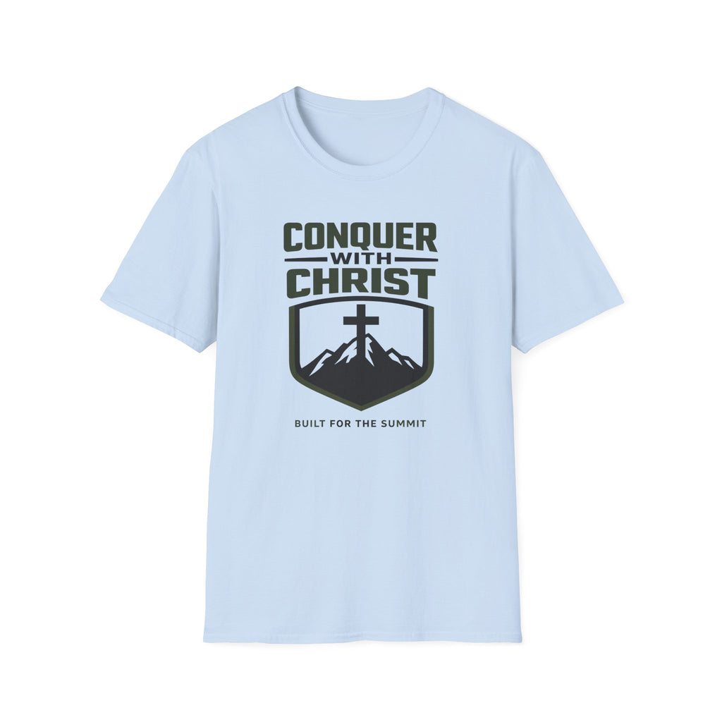 Conquer With Christ - Built For The Summit T-Shirt