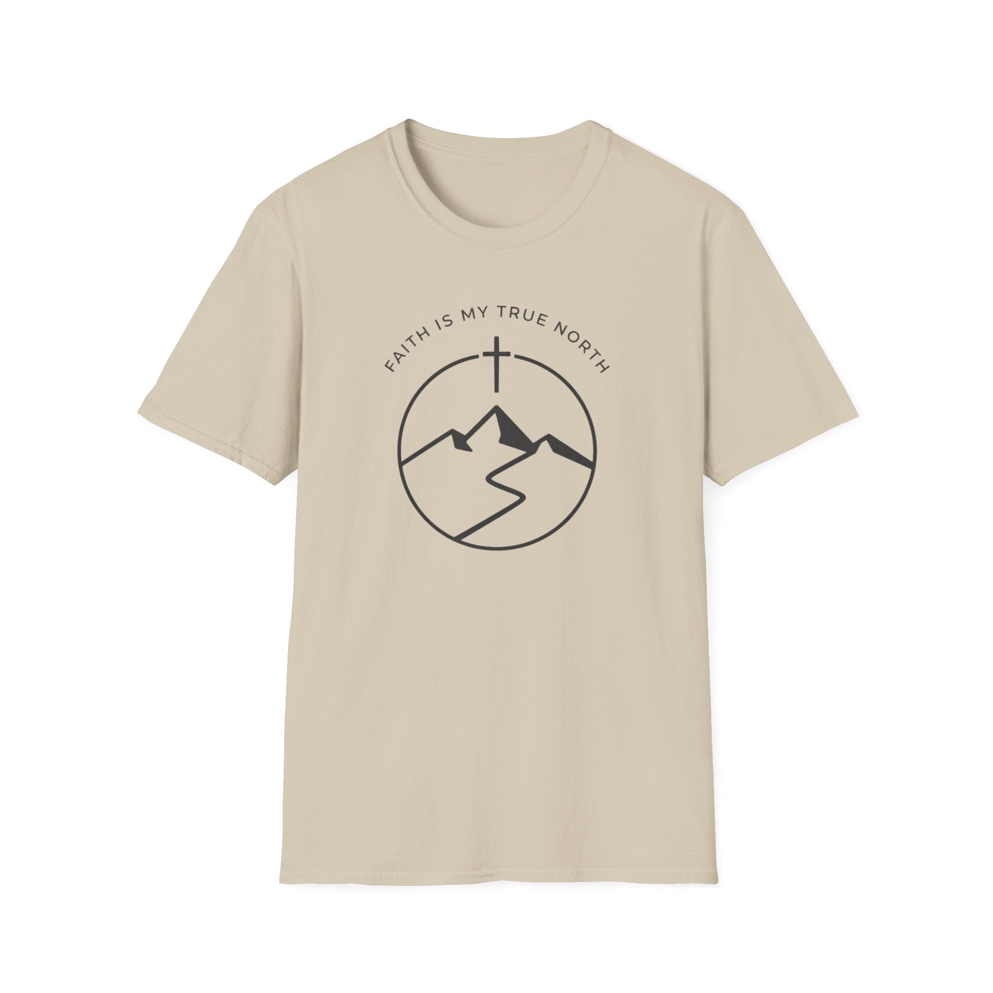 Faith Is My True North Outdoor Camping Hiking T-Shirt Designed For The Faithful In Heart and Soul