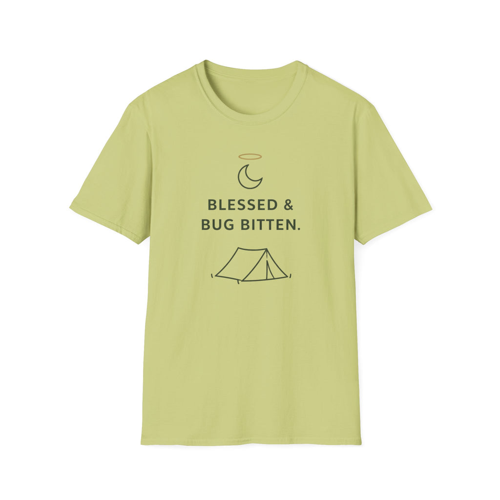 Blessed And Bug Bitten Outdoor Camping Hiking T-Shirt Designed For The Faithful