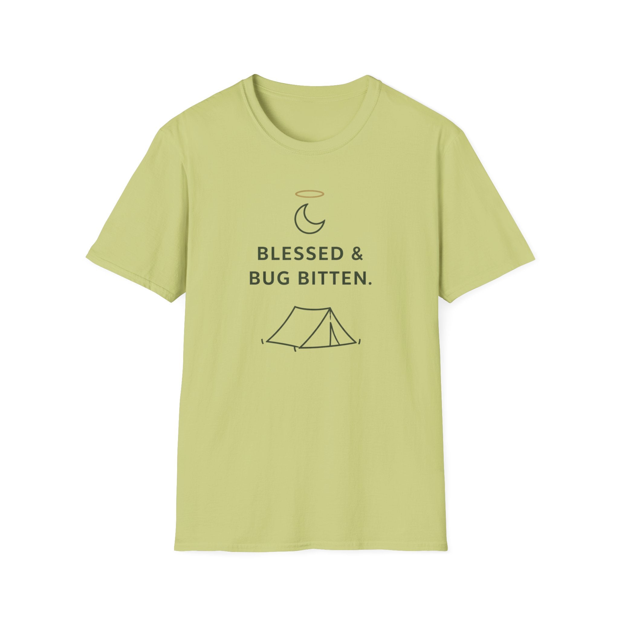 Blessed And Bug Bitten Outdoor Camping Hiking T-Shirt Designed For The Faithful