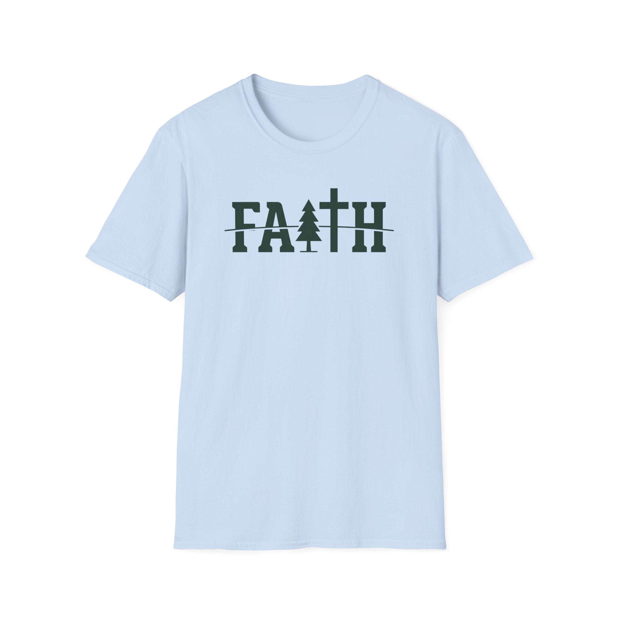 "FAITH" Outdoor Hiking Camping Fun T-Shirt Designed For The Faithful