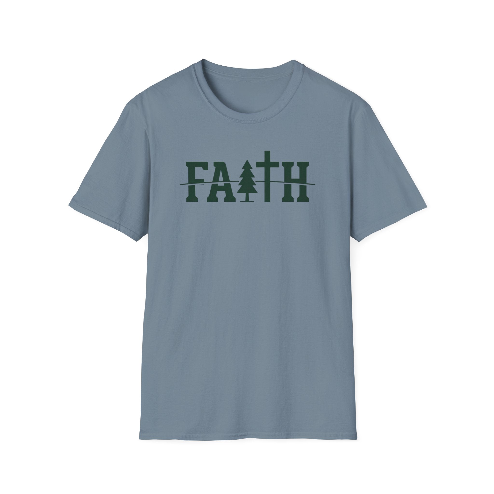 "FAITH" Outdoor Hiking Camping Fun T-Shirt Designed For The Faithful