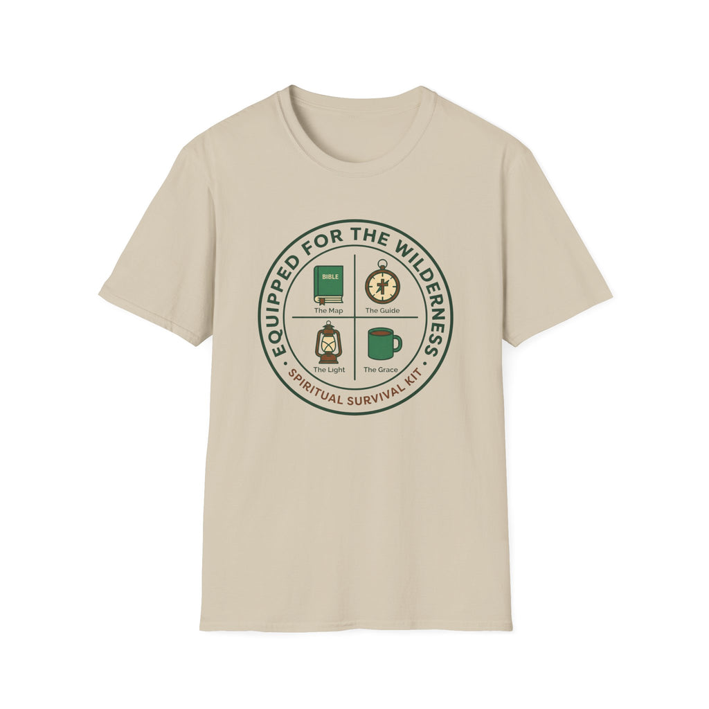 Equipped For The Wilderness - Spiritual Survival Kit T-Shirt