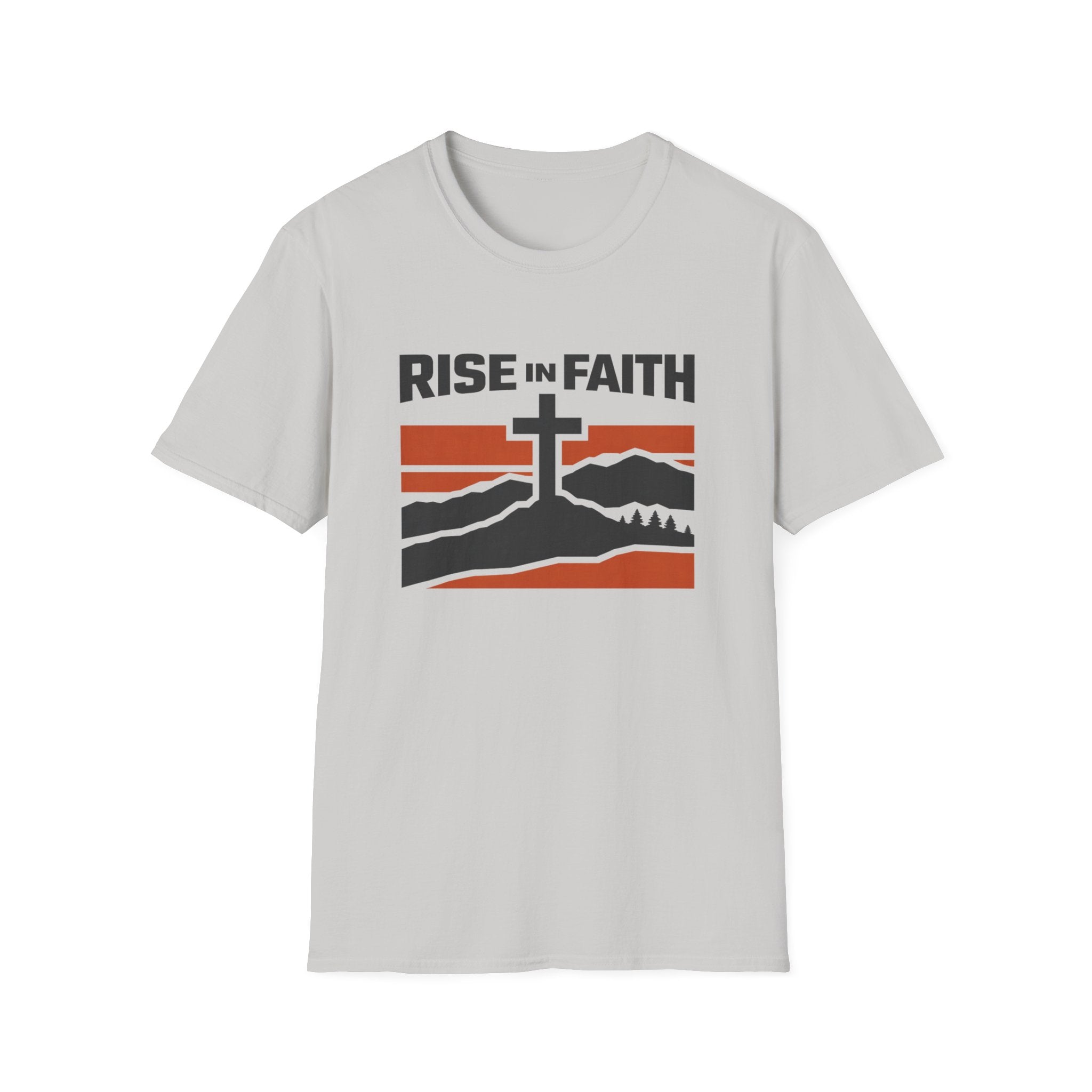 Rise In Faith Outdoor Camping Fishing T-Shirt For The Faithful