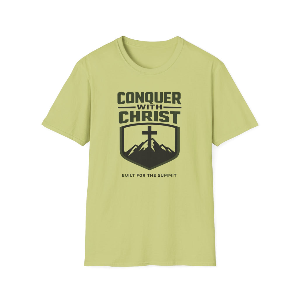 Conquer With Christ - Built For The Summit T-Shirt