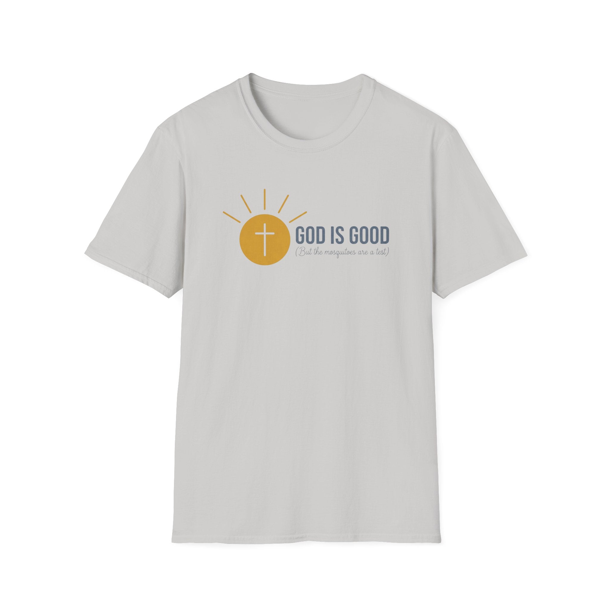 God Is Good, But The Mosquitoes Are A Test Outdoor Camping T-Shirt Designed For The Faithful