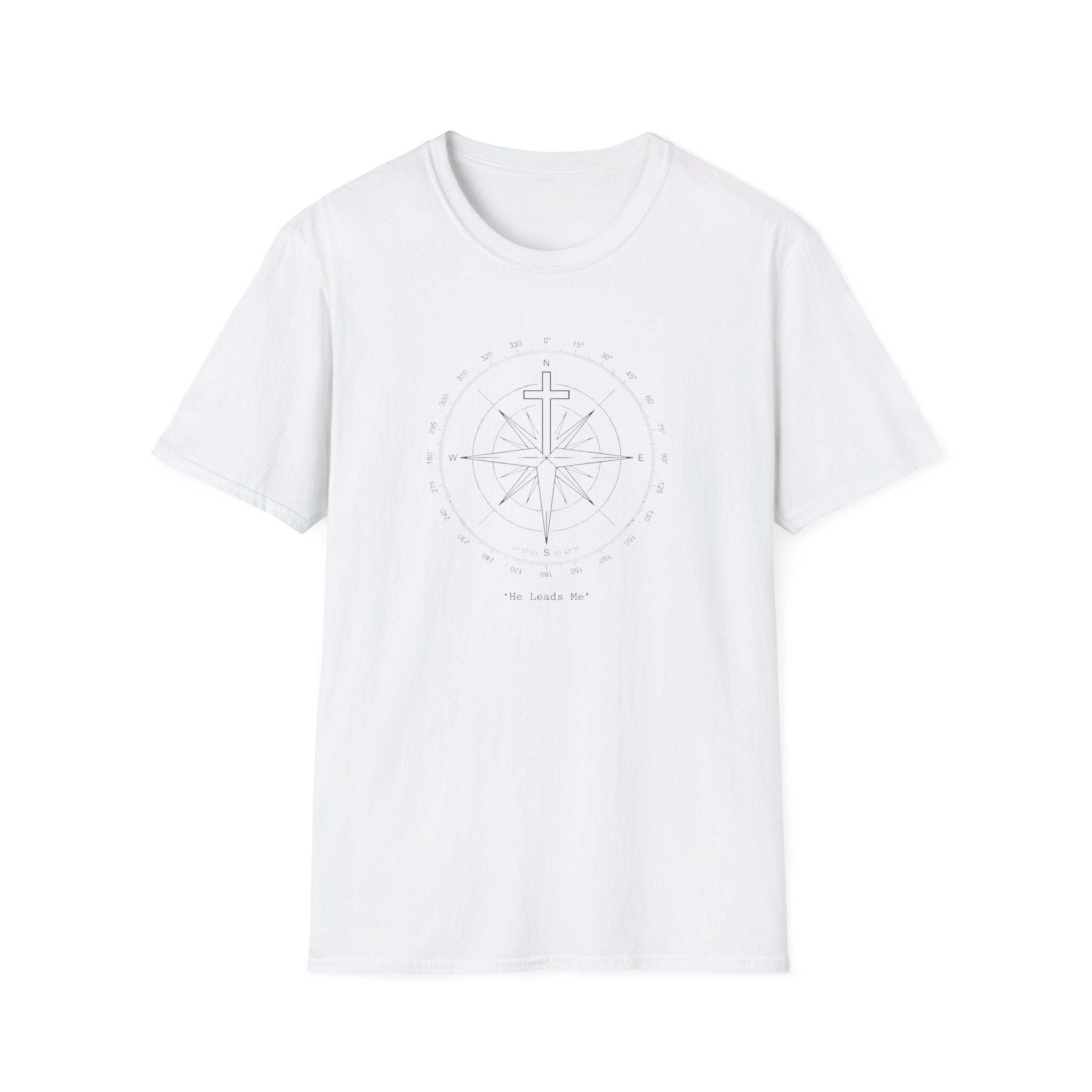 My Compass, He Leads Me Outdoor Camping T-Shirt Designed For The Faithful