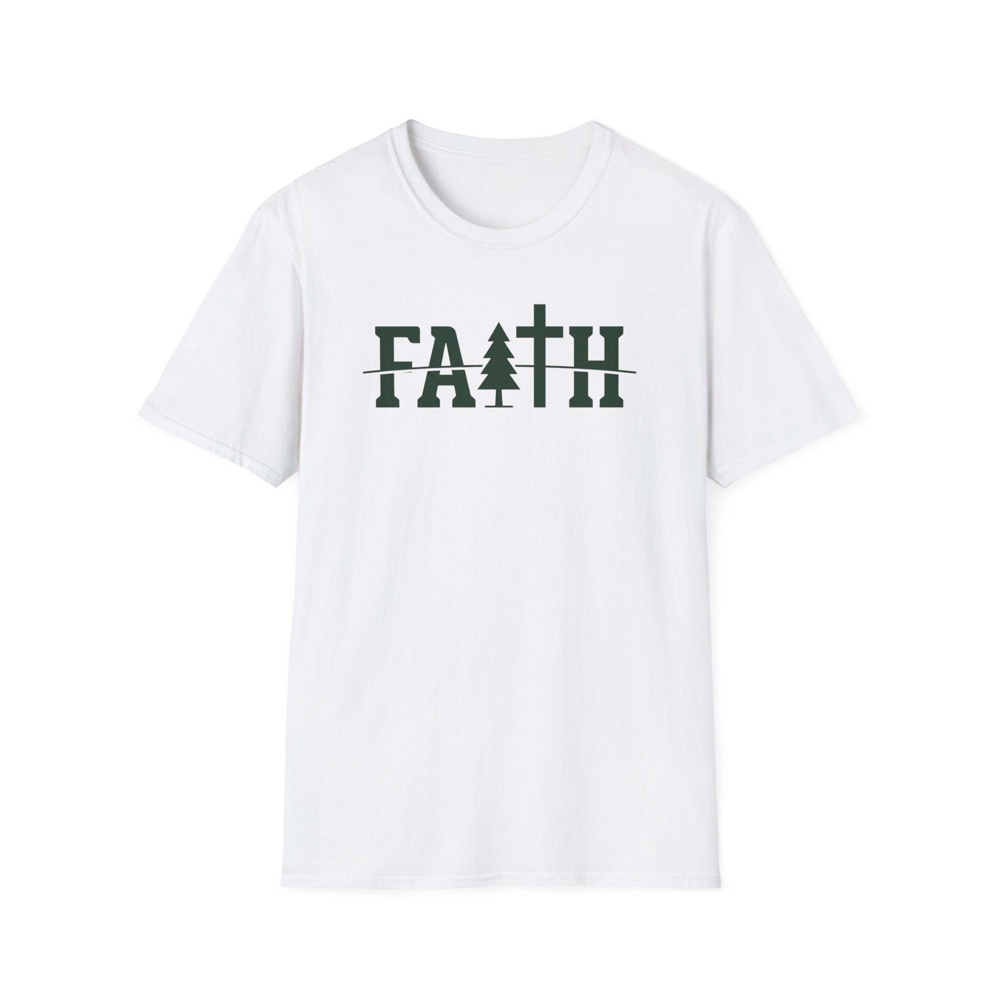 "FAITH" Outdoor Hiking Camping Fun T-Shirt Designed For The Faithful
