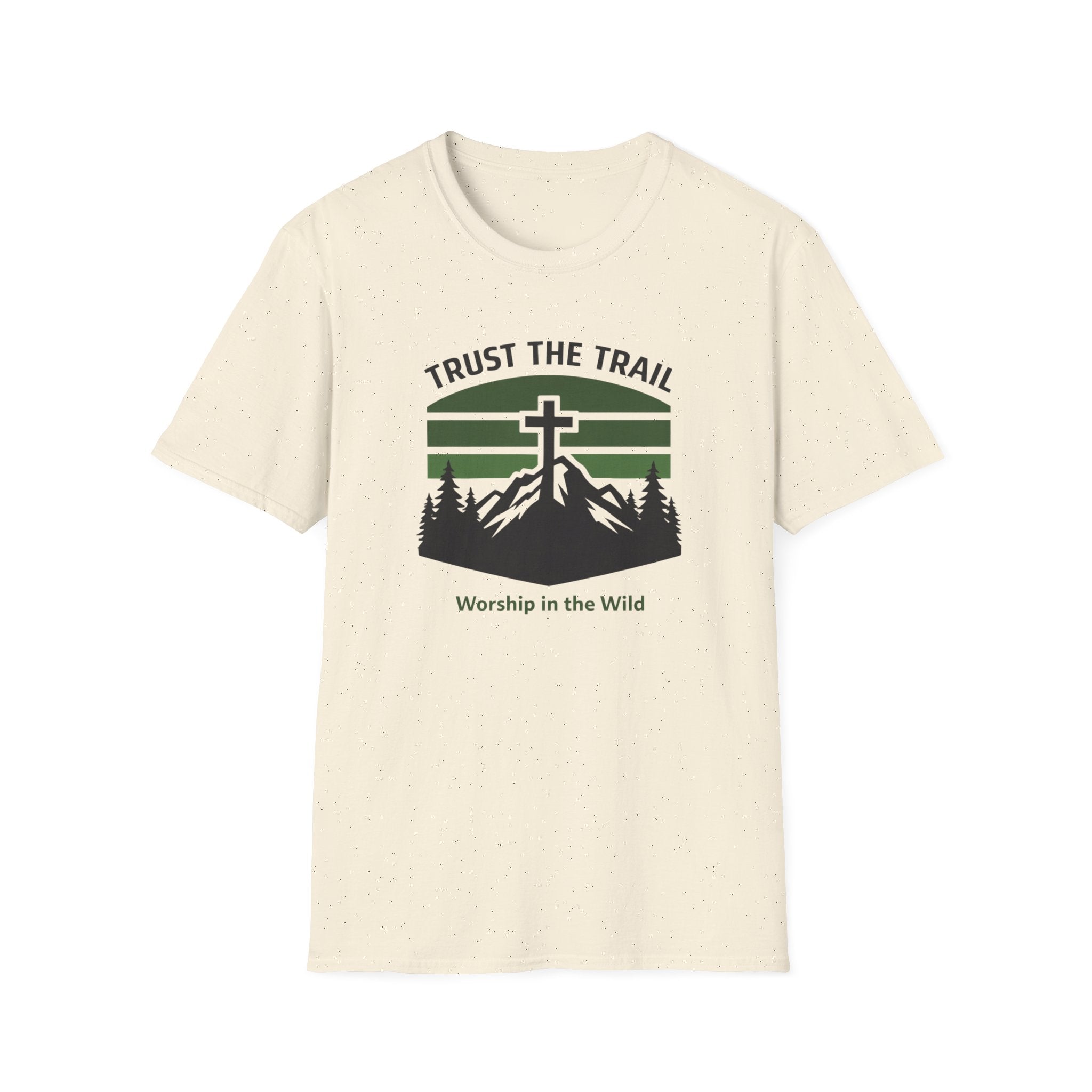 Trust The Trail Worship In The Wild Outdoor Camping Fishing T-Shirt Designed For The Faithful