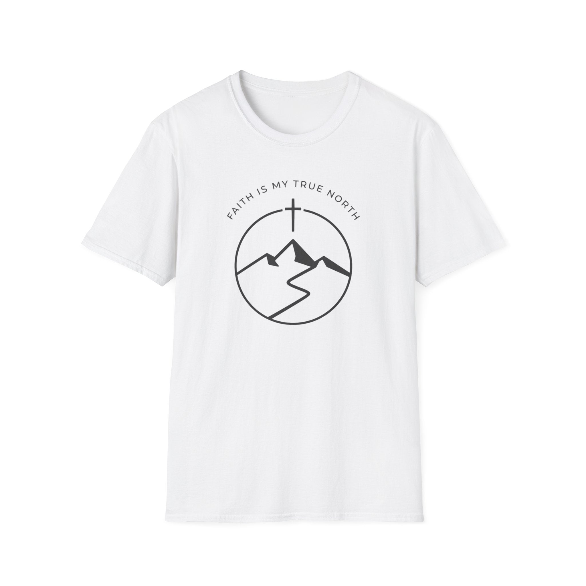 Faith Is My True North Outdoor Camping Hiking T-Shirt Designed For The Faithful In Heart and Soul