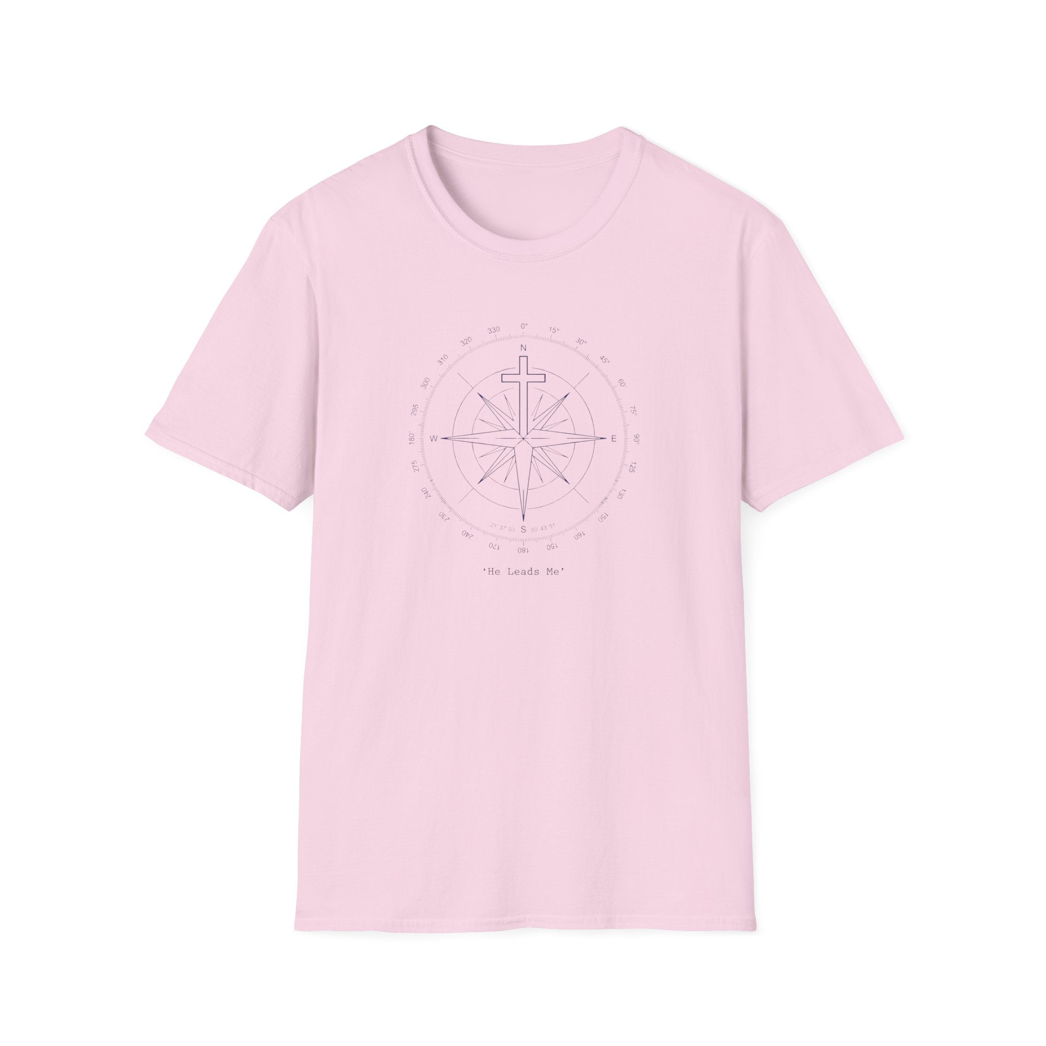 My Compass, He Leads Me Outdoor Camping T-Shirt Designed For The Faithful