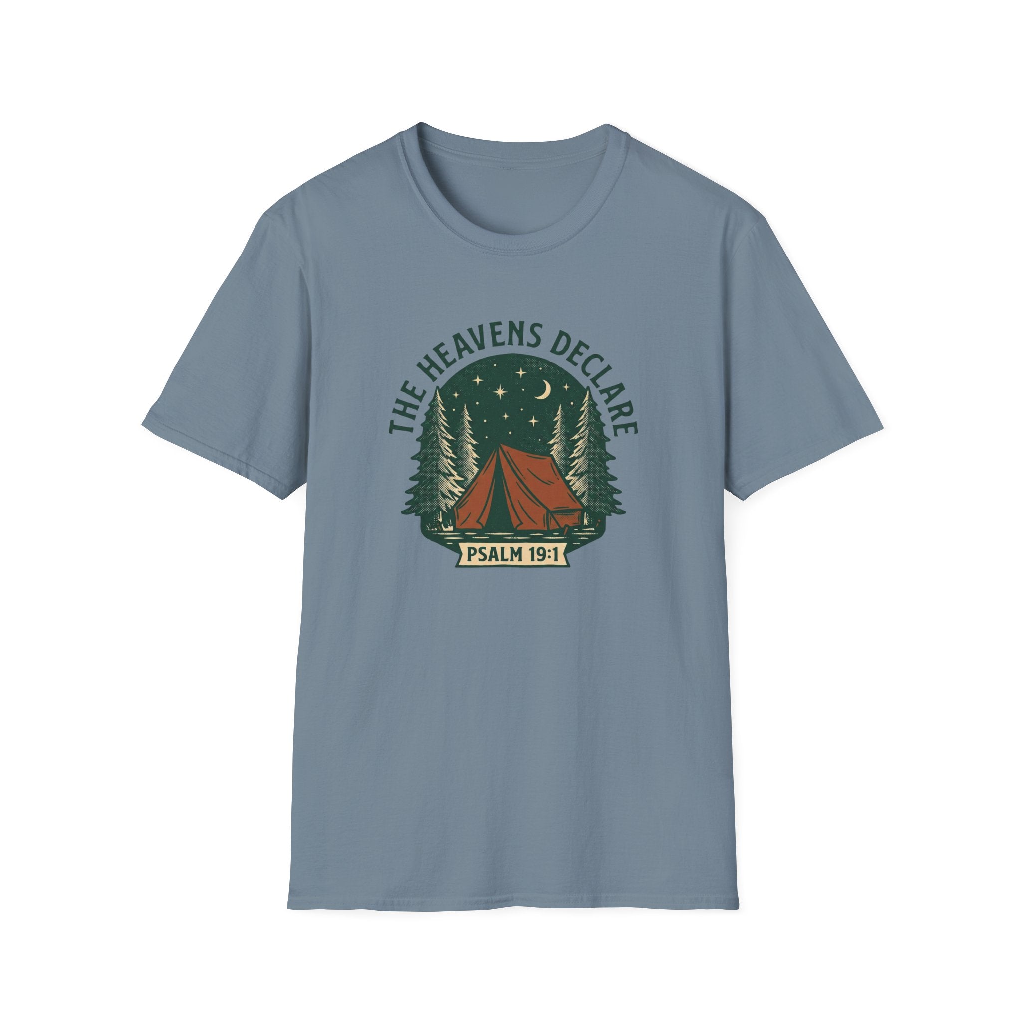 The Heavens Declare Psalm 19:1 Outdoor Camping T-Shirt Designed For The Faithful