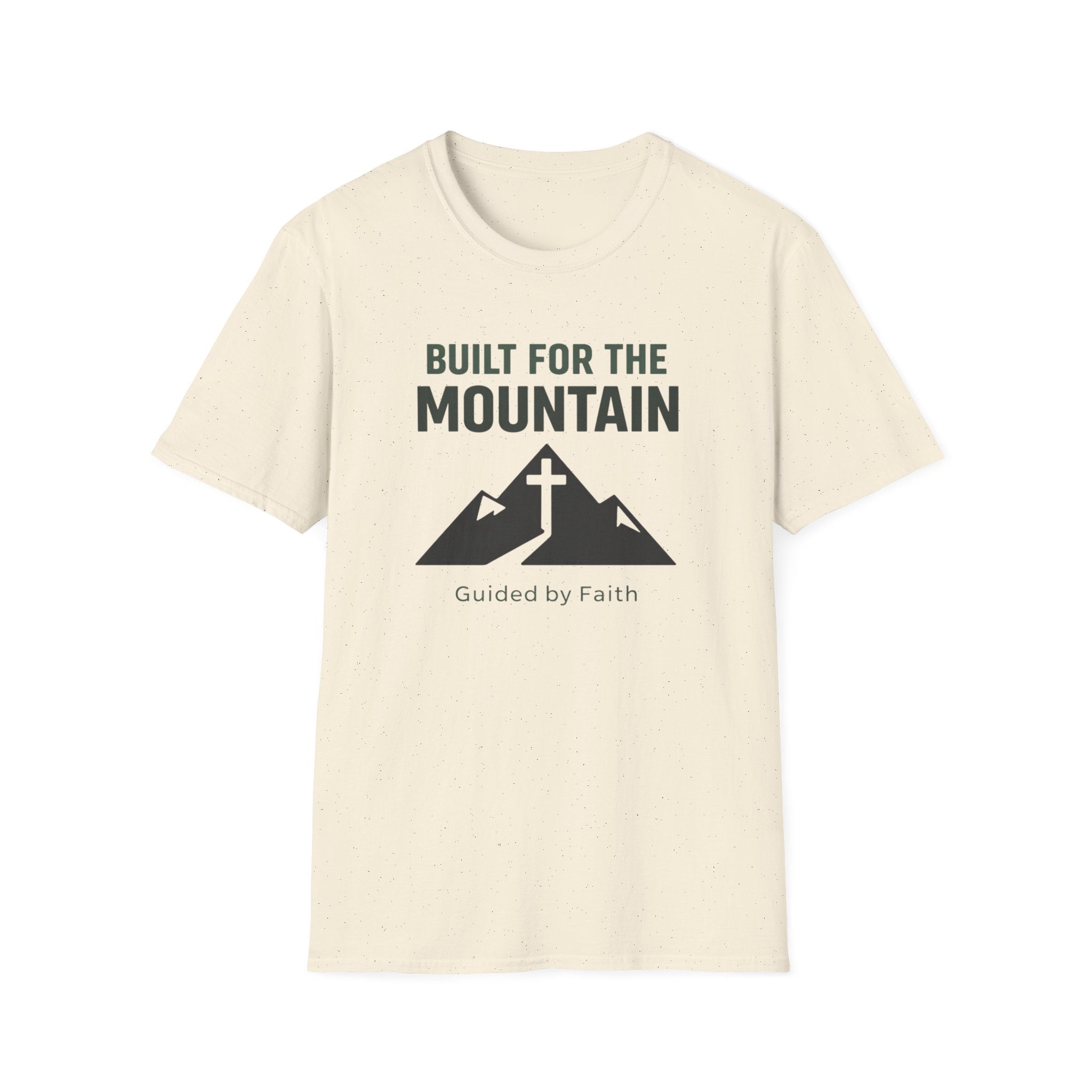 Built For The Mountain Guided By Faith Outdoor Camping Hiking T-Shirt