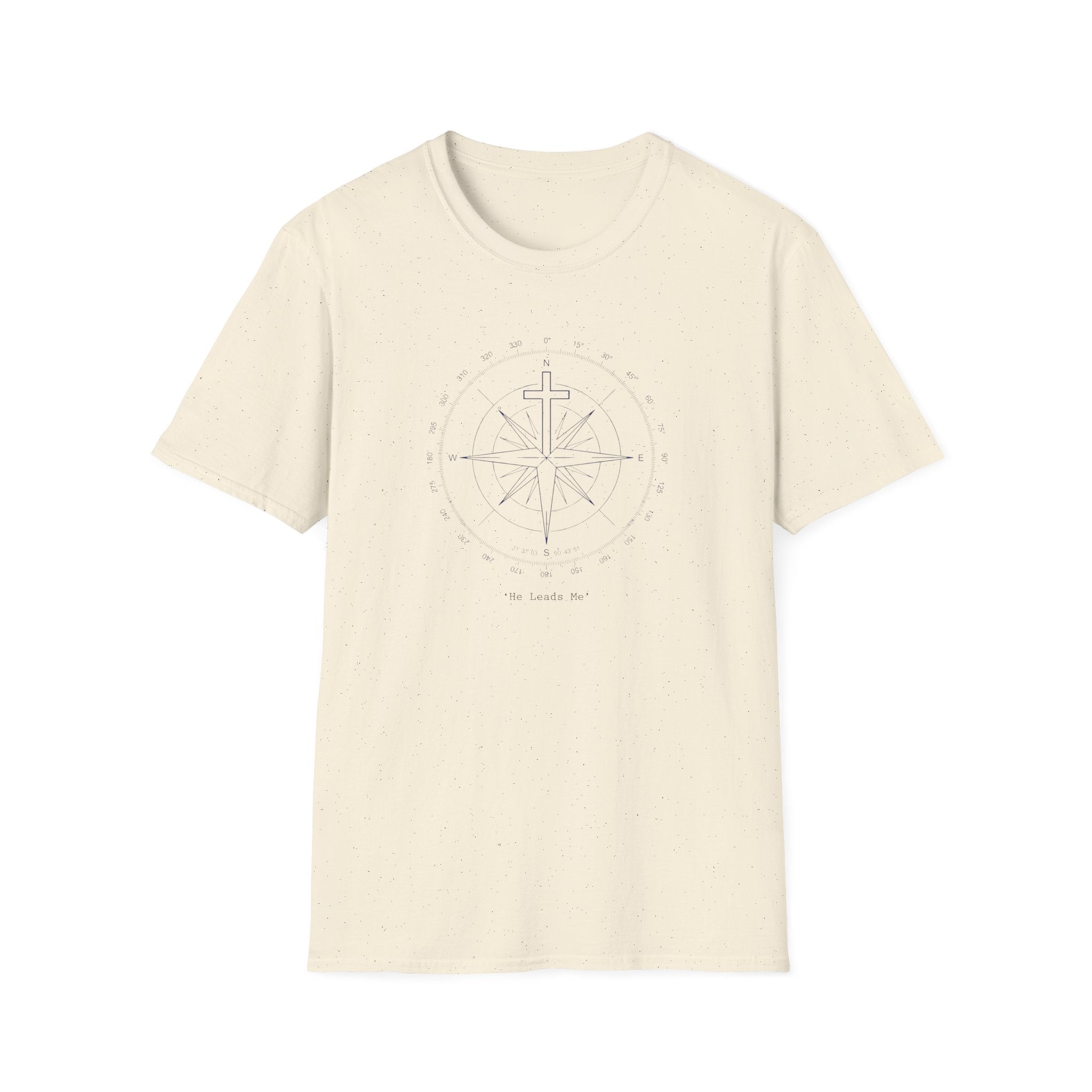 My Compass, He Leads Me Outdoor Camping T-Shirt Designed For The Faithful