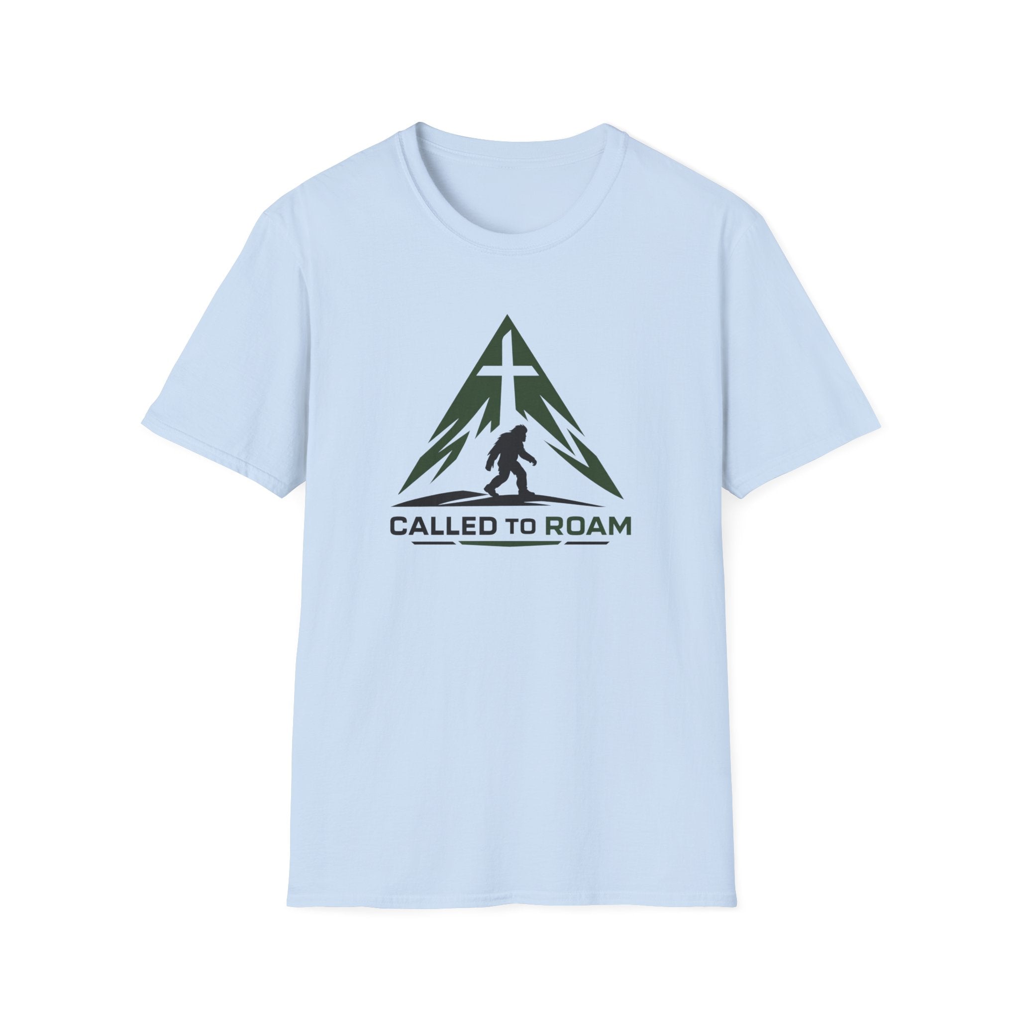 Called To Roam Bigfoot Outdoor Hiking Camping T-Shirt Designed For The Faithful