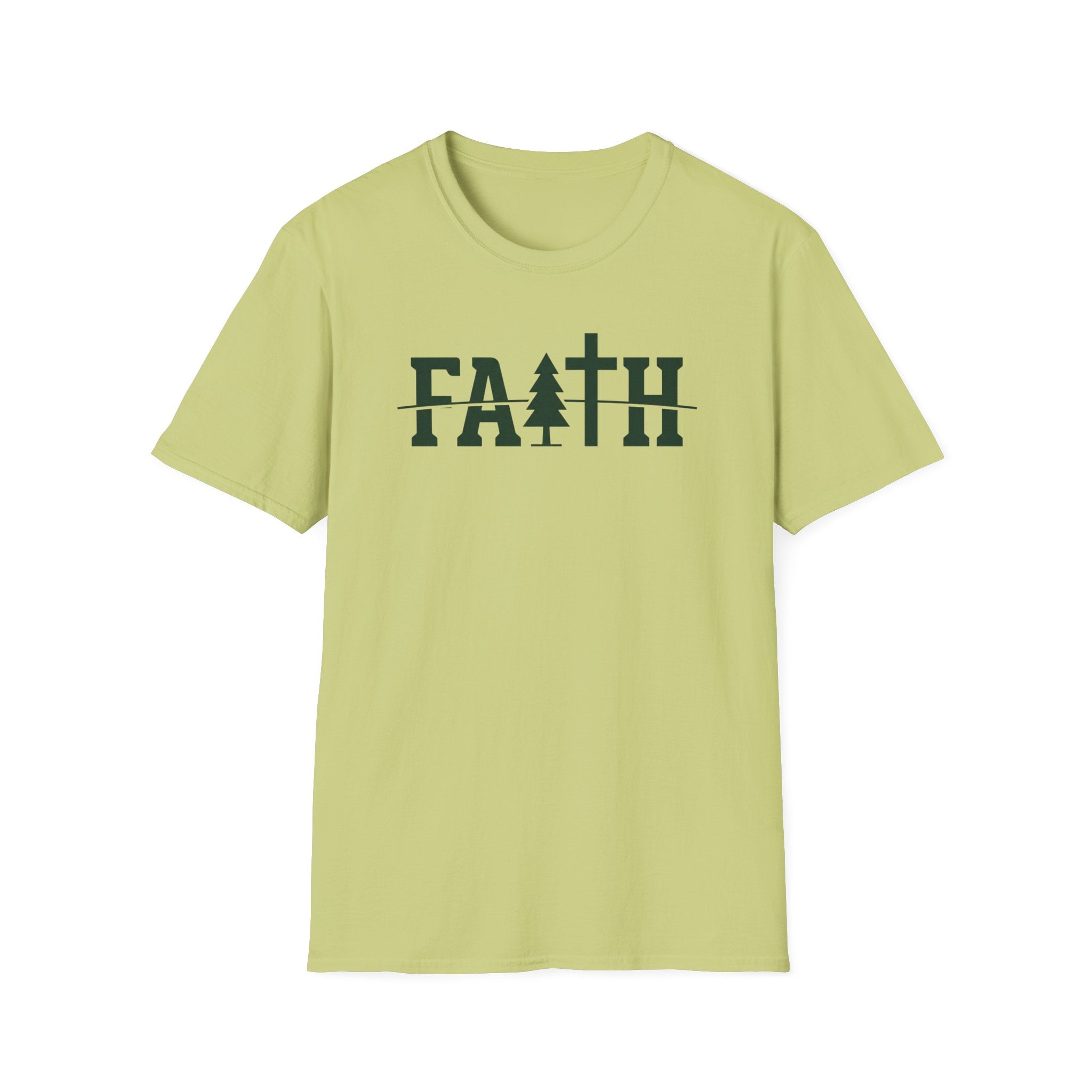 "FAITH" Outdoor Hiking Camping Fun T-Shirt Designed For The Faithful