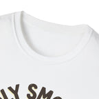 Holy Smokes T-Shirt — "God is Good, even when I burn the s'mores." Campfire Christian Tee