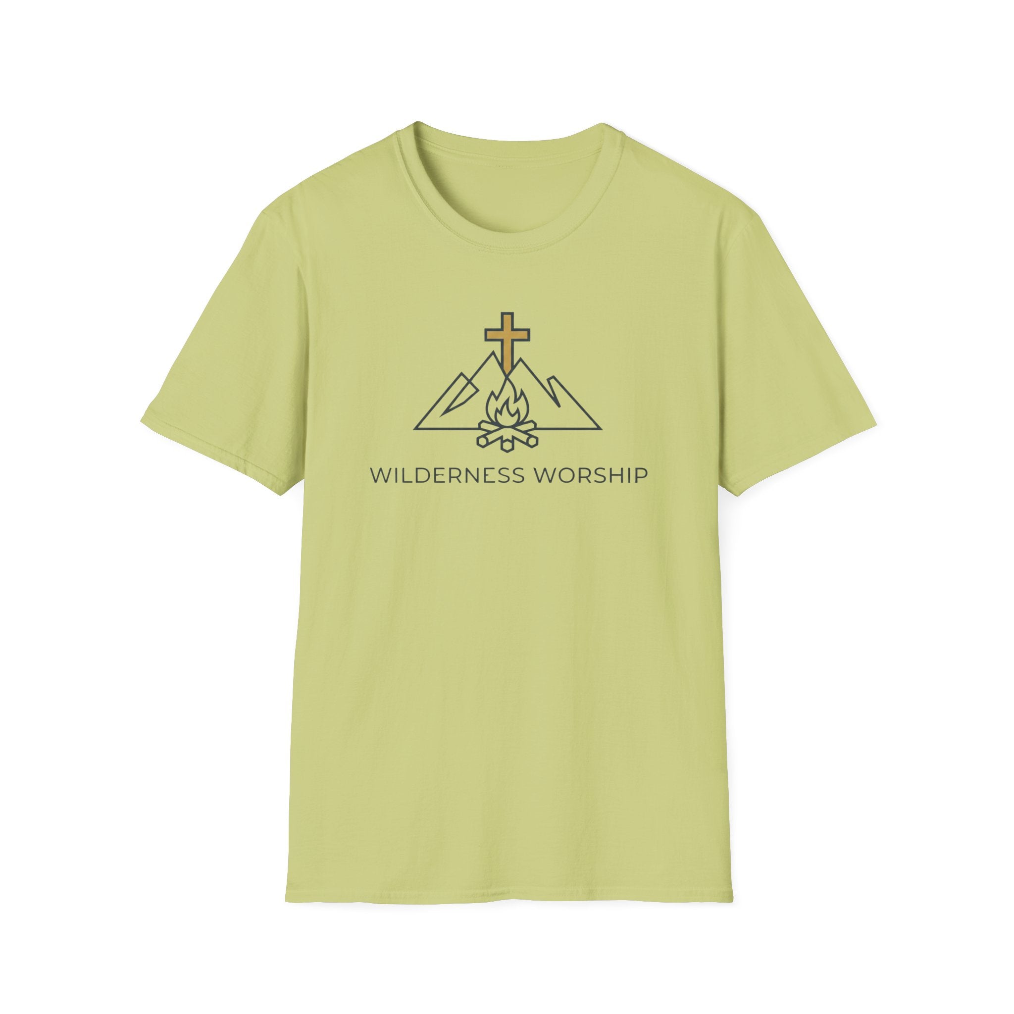 Wilderness Worship Outdoor Hiking Camping T-Shirt Designed For The Faithful
